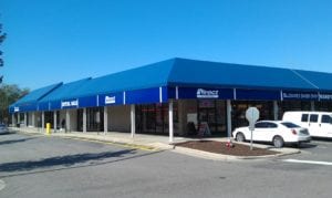 Make your storefront more visually appealing; Lower cooling costs; Provide shade from exposure to the sun; commercial awnings offer many benefits. These features make Awnings a great property investment. At Custom Canvas Works, we specialize in Commercial Awnings.