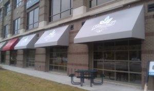 Make your storefront more visually appealing; Lower cooling costs; Provide shade from exposure to the sun; commercial awnings offer many benefits. These features make Awnings a great property investment. At Custom Canvas Works, we specialize in Commercial Awnings.