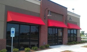 Make your storefront more visually appealing; Lower cooling costs; Provide shade from exposure to the sun; commercial awnings offer many benefits. These features make Awnings a great property investment. At Custom Canvas Works, we specialize in Commercial Awnings.