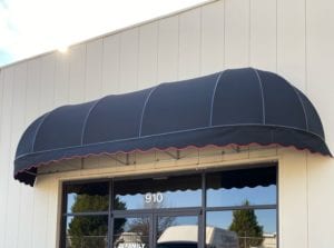 If you need to adjust the width of a convex awning – changing it from a perfect radius – you create an elongated dome. The ends may be curved and rounded or flat and straight, depending on your preference